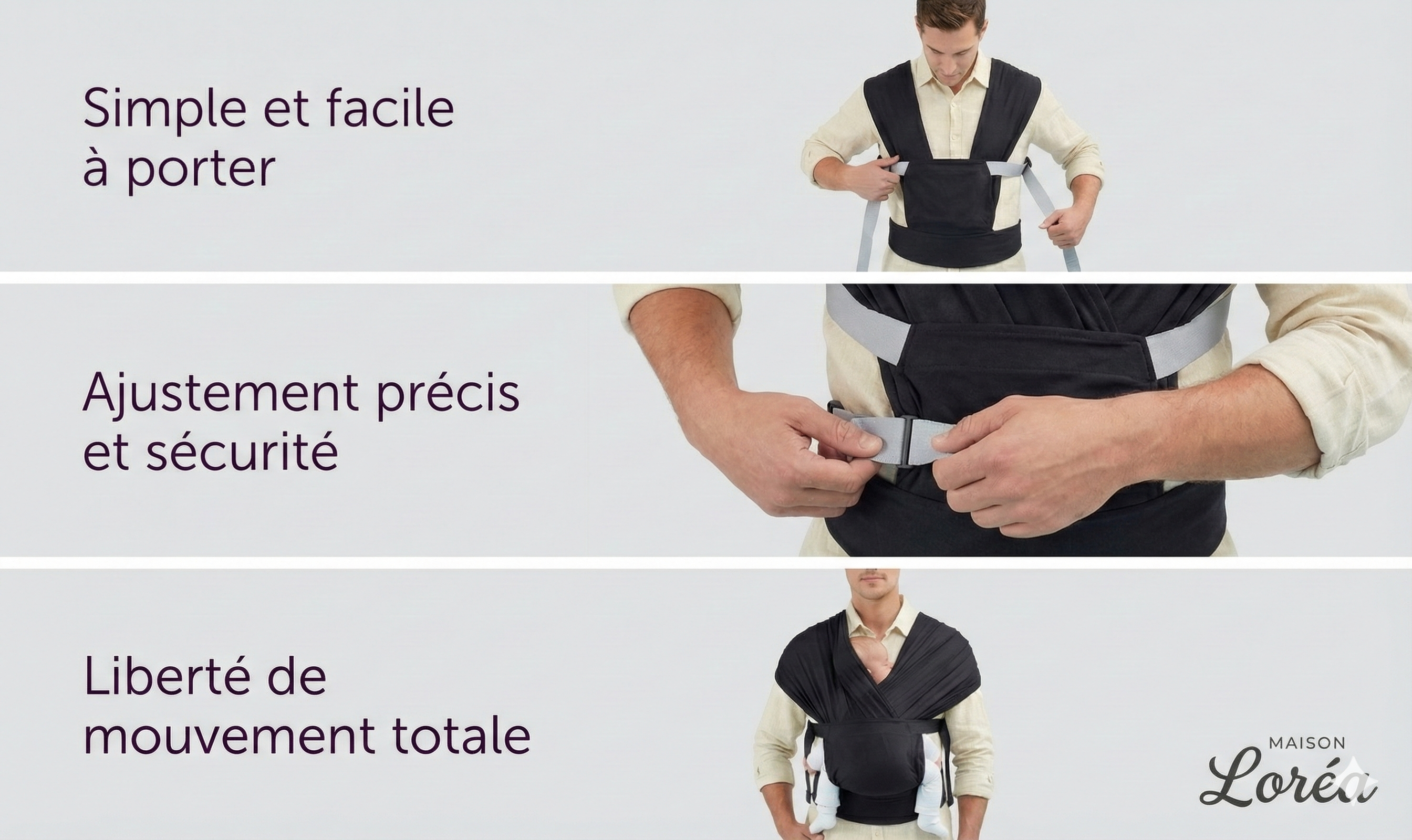 Écharpe de Portage Physiologique "Cocon"