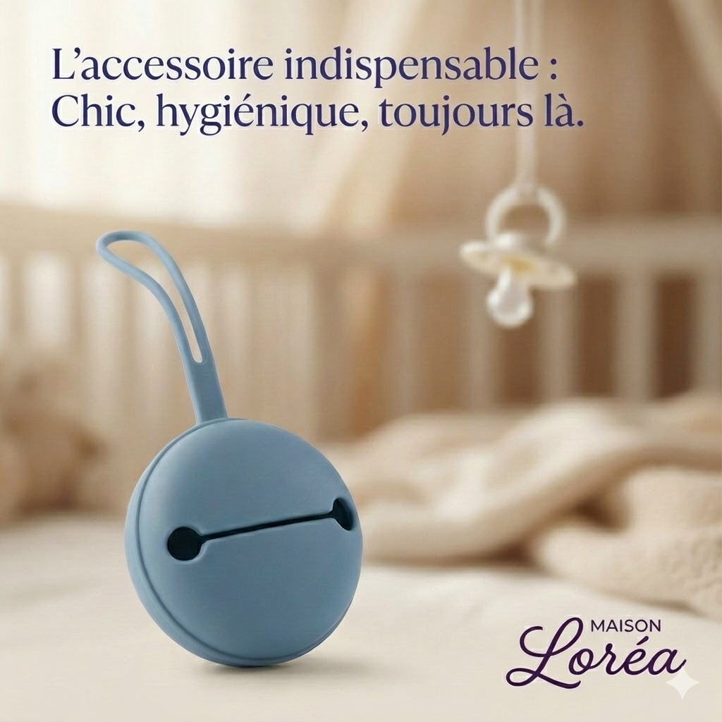 L'Étui à Tétine "Écrin" en Silicone