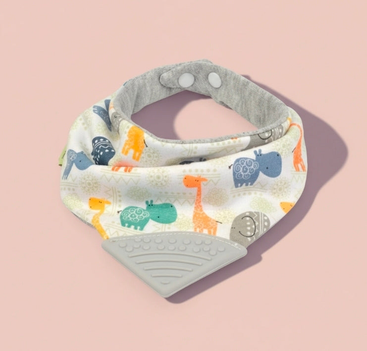 Bavoir Bandana de Dentition & Anti-Perte