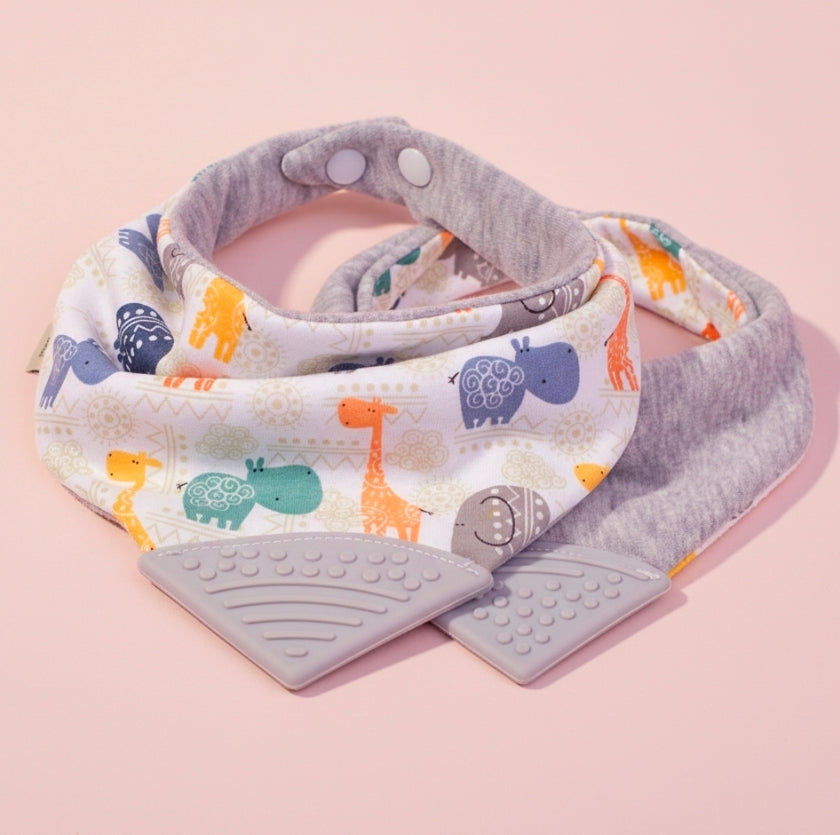 Bavoir Bandana de Dentition & Anti-Perte