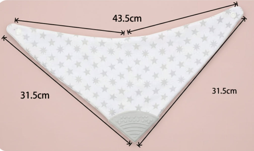 Bavoir Bandana de Dentition & Anti-Perte