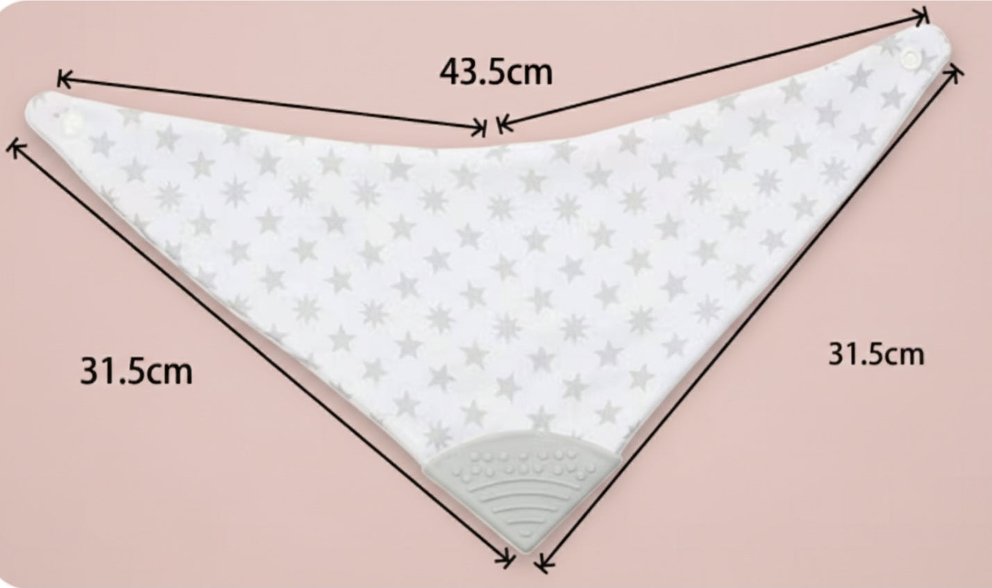 Bavoir Bandana de Dentition & Anti-Perte